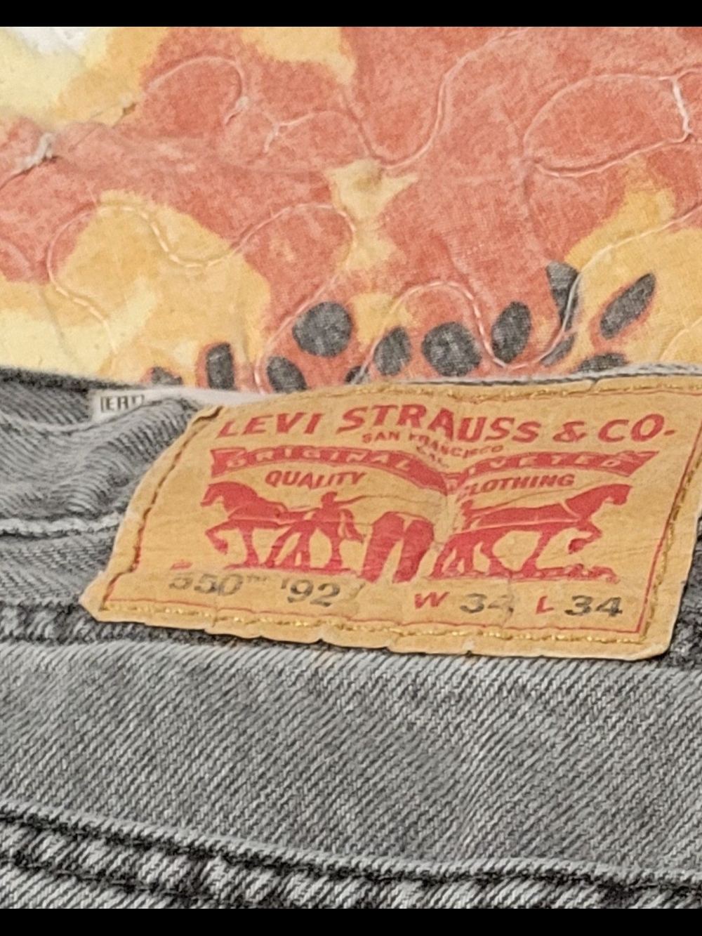 Levi's Men's Gray Slim Straight Jeans with Tan Leather Patch